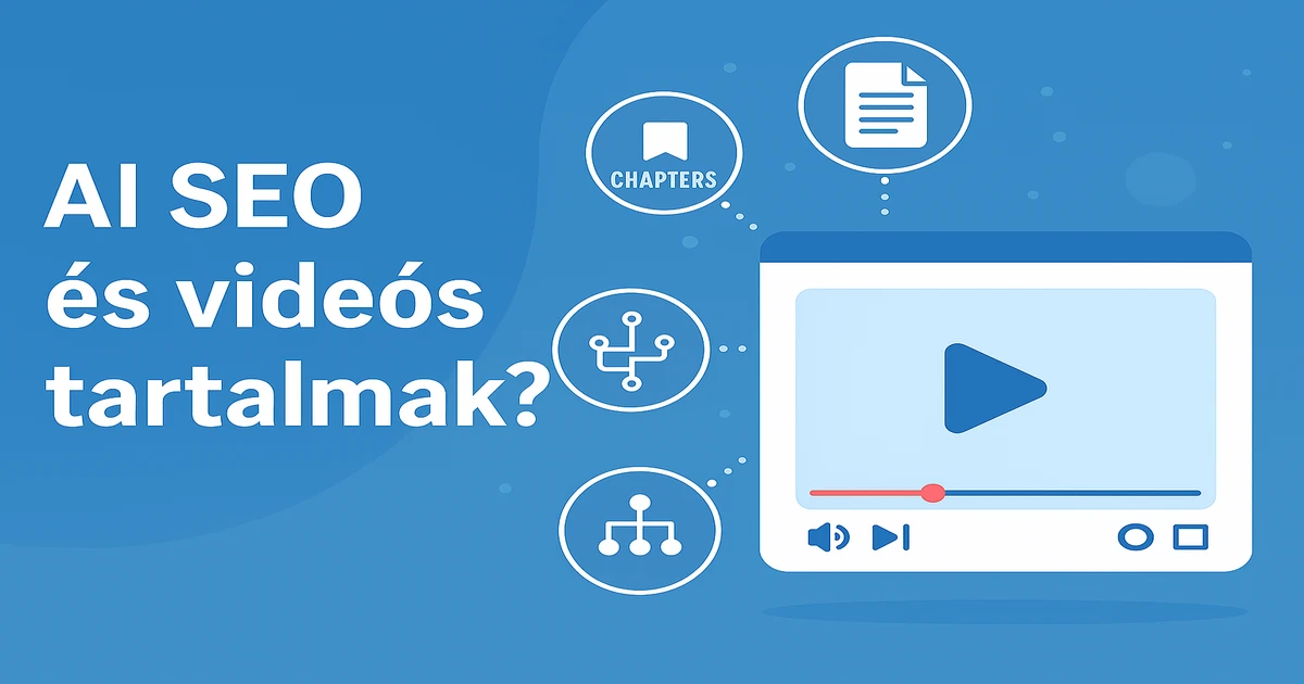 AI SEO és videós tartalmak – YouTube/TikTok/Shorts: transcript, chapters, VideoObject/HowTo schema