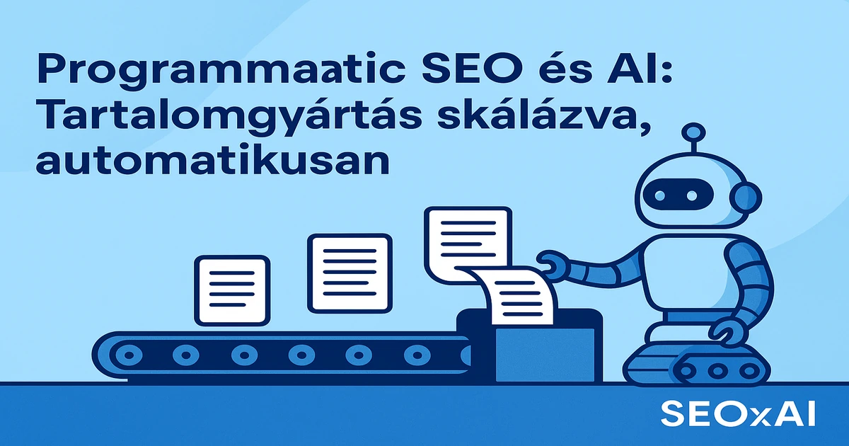 Programmatic SEO és AI: Tartalomgyártás skálázva, automatikusan